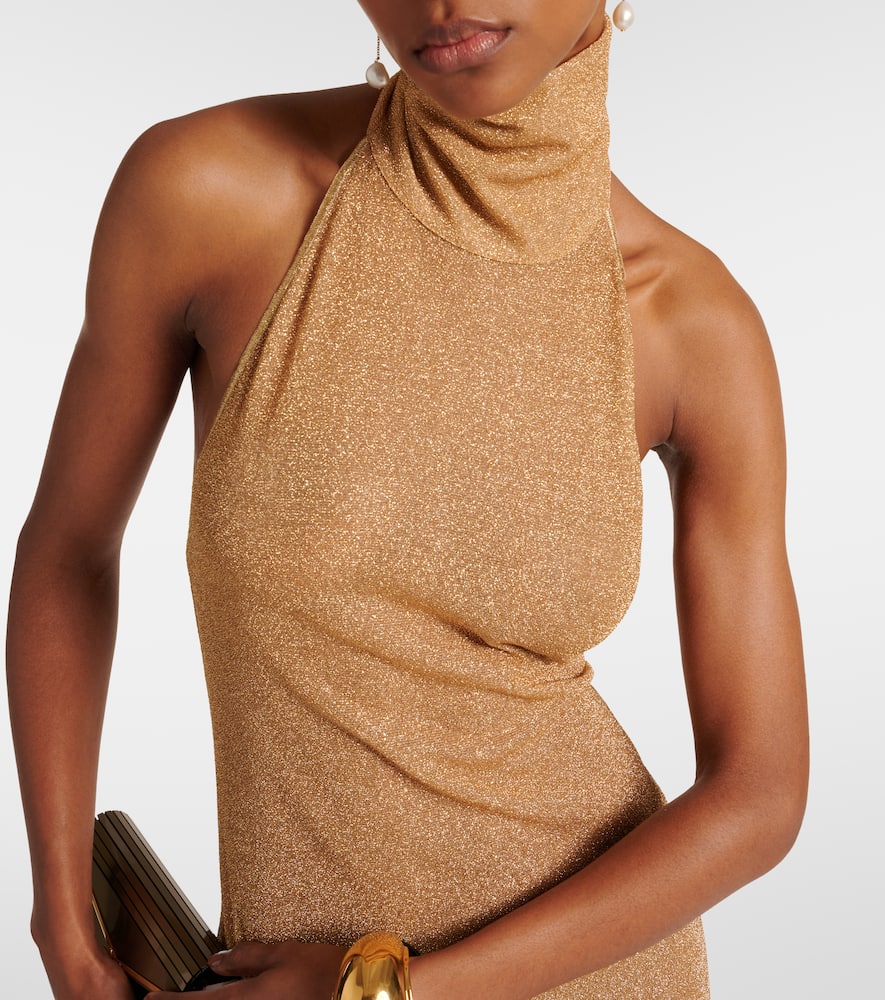 Oséree Lumière metallic maxi dress