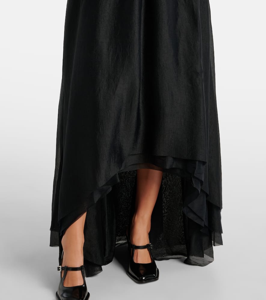 Gathered maxi dress