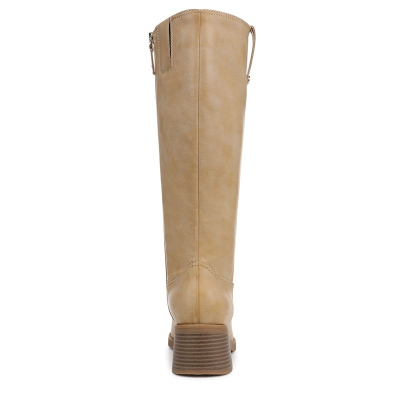 Women's Joplin Tall Wide Calf Boots (Warm Tan Faux Leather)
