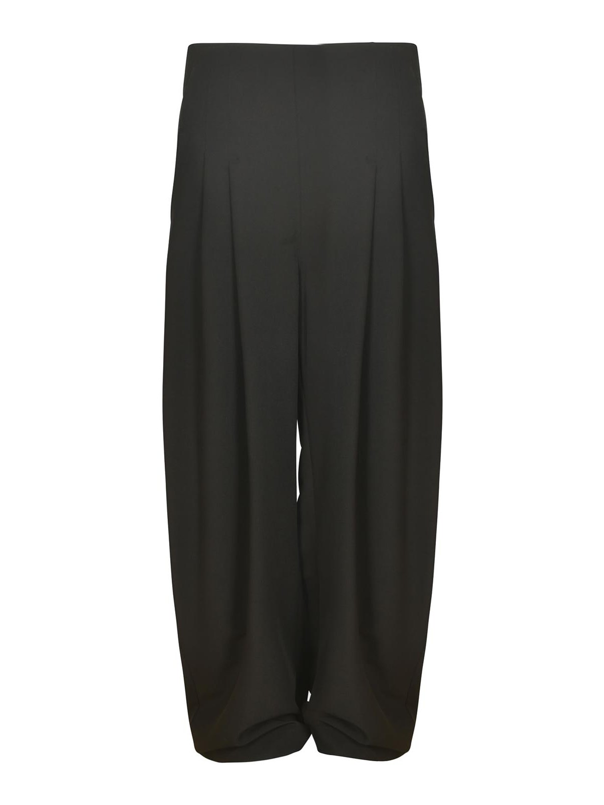 Wide Leg Plain Trousers