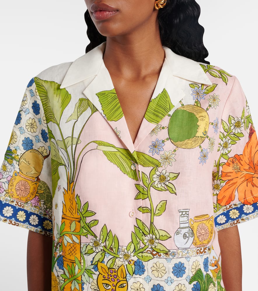 Alémais Hazel printed linen shirt