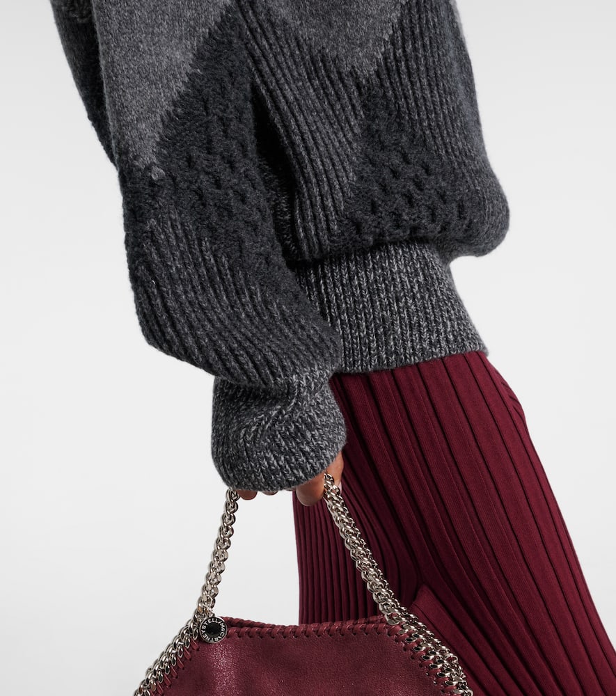 Virgin wool turtleneck sweater