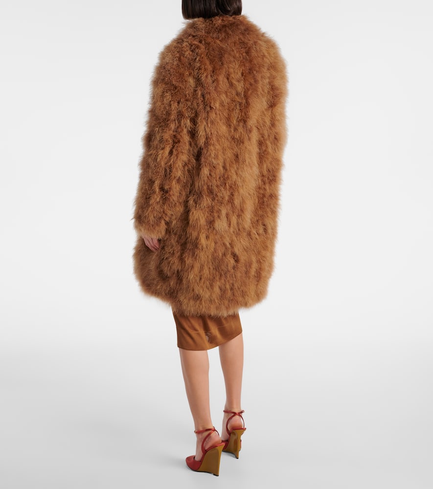 Feather coat