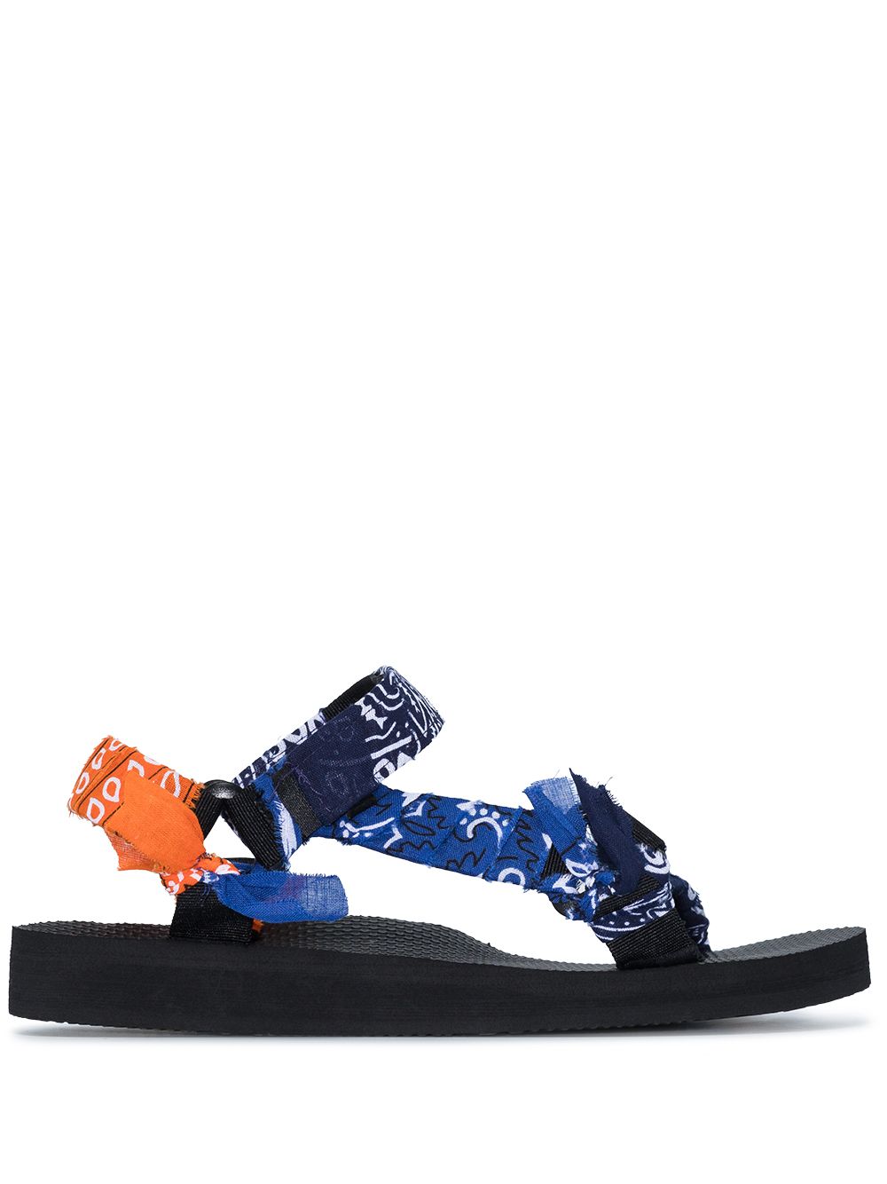 Trekky bandana-print sandals - Blue