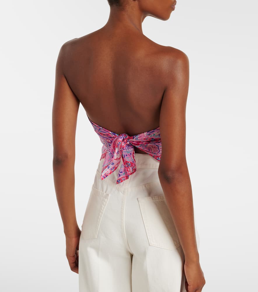 Menno printed silk top