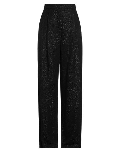 Max Mara Woman Pants Black Size 10 Viscose, Polyamide, Wool, Polyester, Elastane