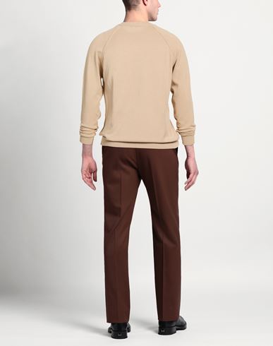 Man Sweater Beige Size L Cotton, PBT