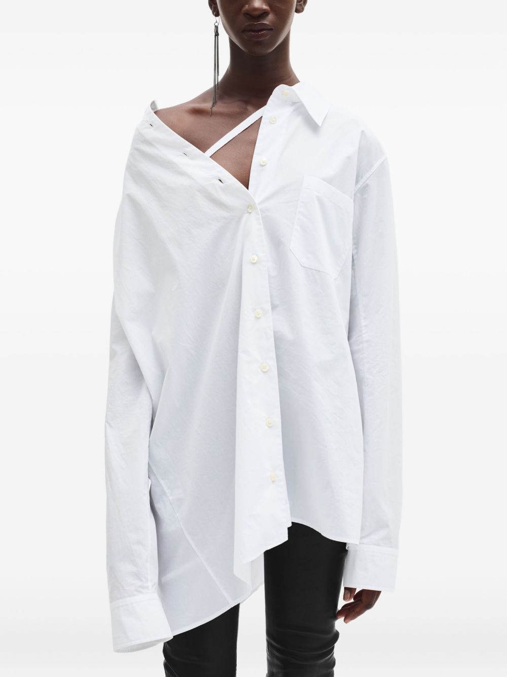 Asymmetric shirt - White