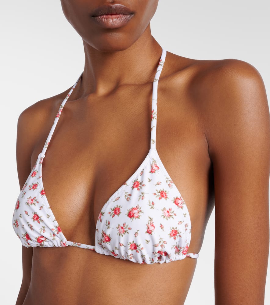 Floral triangle bikini