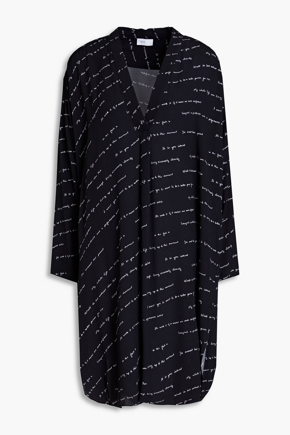 Printed crepe dress