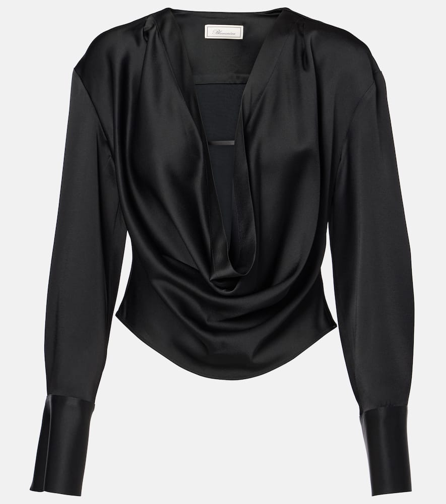 Envers draped satin top