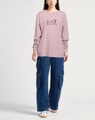 Woman Sweatshirt Antique rose Size S Cotton, Elastane
