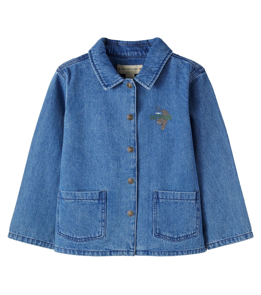 Konges Sløjd Magot printed denim overshirt