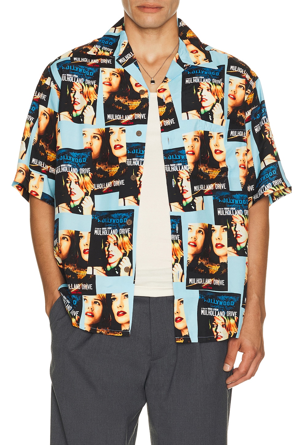 WACKO MARIA Mulholland Drive Short Sleeve Hawaiian Shirt Type Blue - Multi. L also in M, S, XL/1X