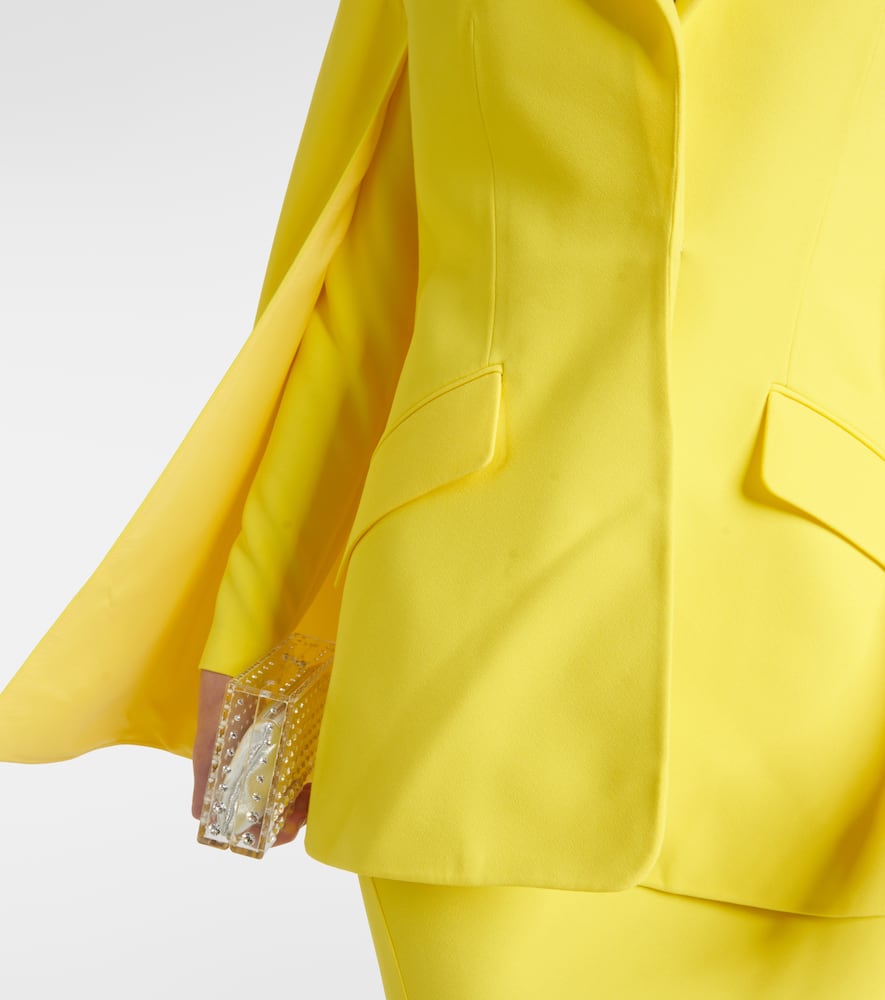 Hadley caped crêpe blazer