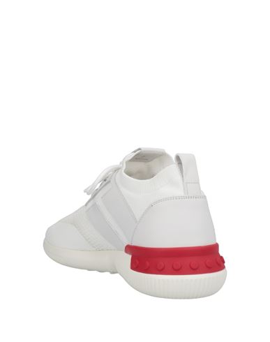 Tod's No_code Man Sneakers White Size 11 Leather, Textile fibers