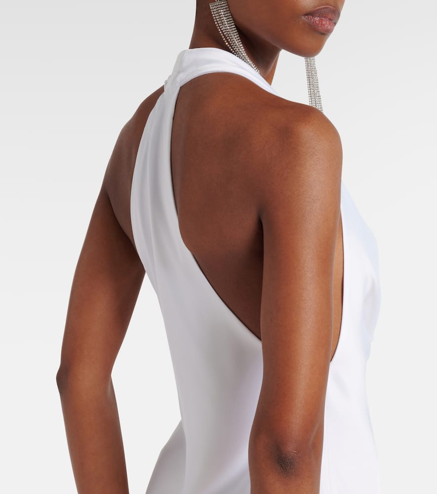 Norma Kamali Halterneck draped gown