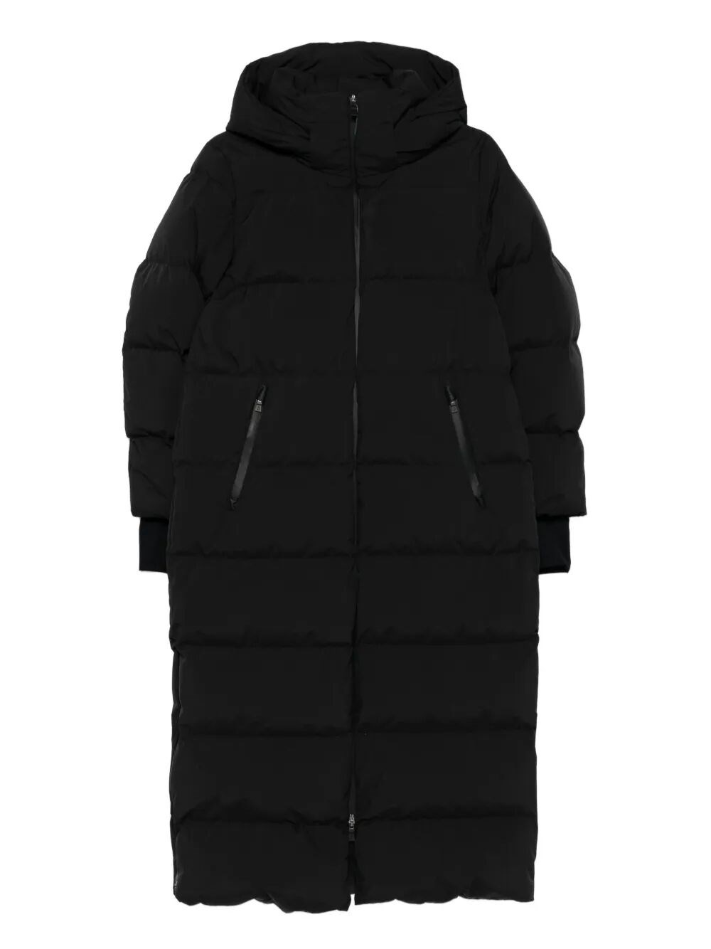 2Layers Hooded Long Down Jacket