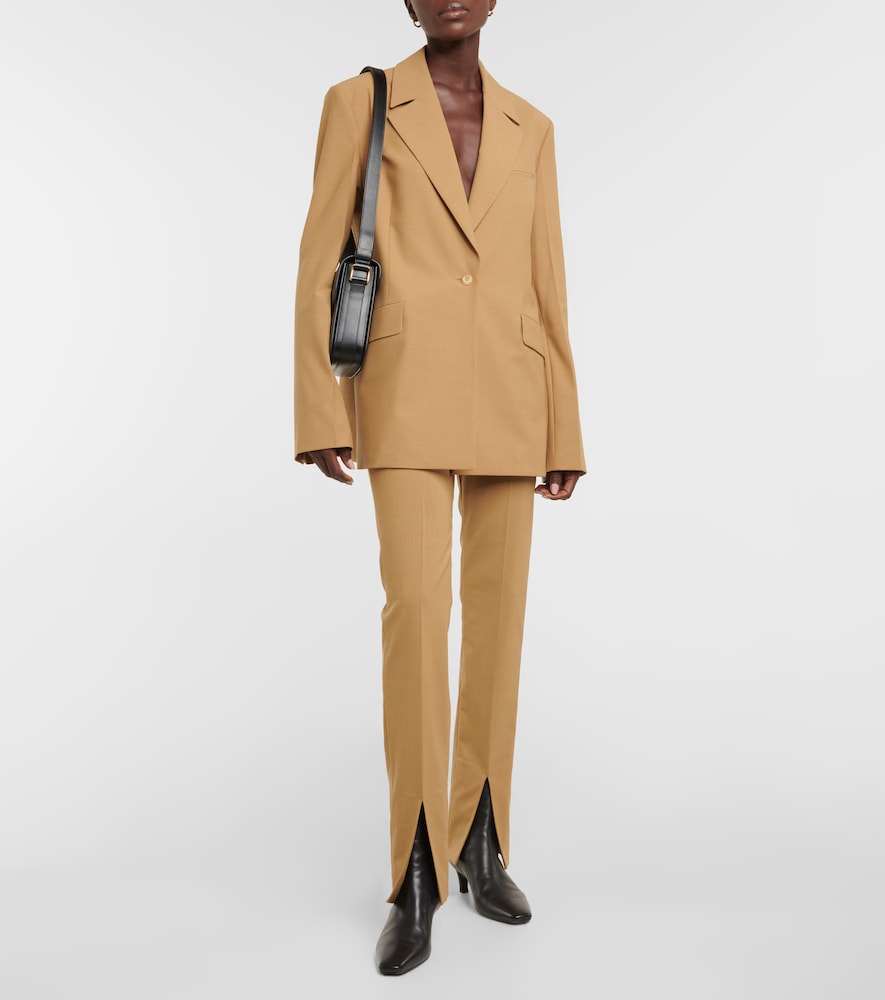 Florine slim wool-blend pants