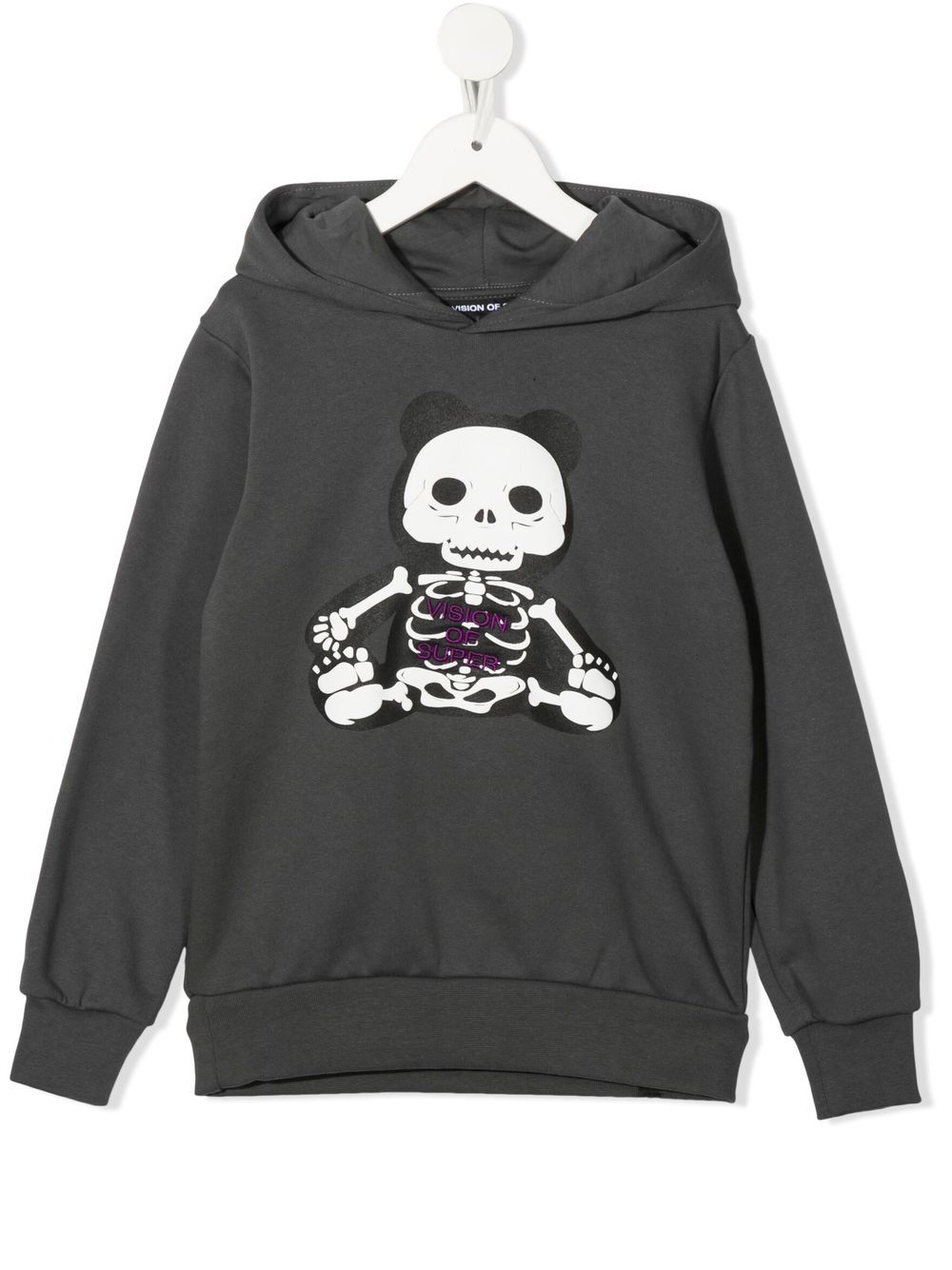 X-Ray print hoodie - Grey
