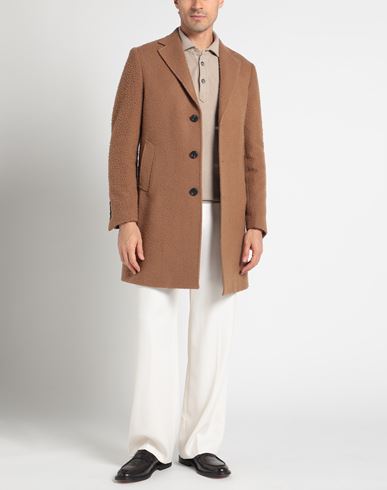 Patrizio Piscaglia Man Coat Camel Size 38 Wool, Polyamide