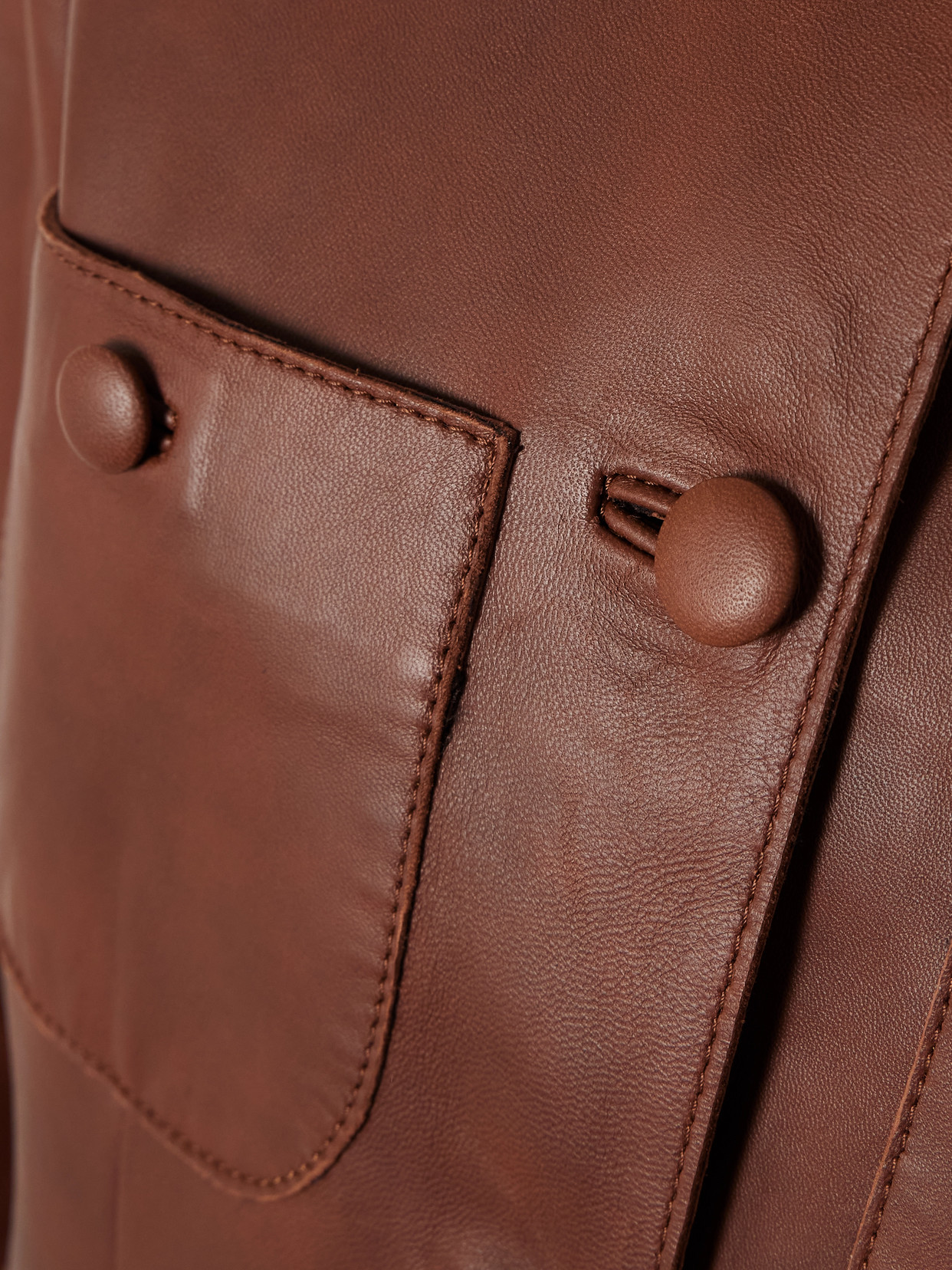 Rani Leather Jacket - Brown