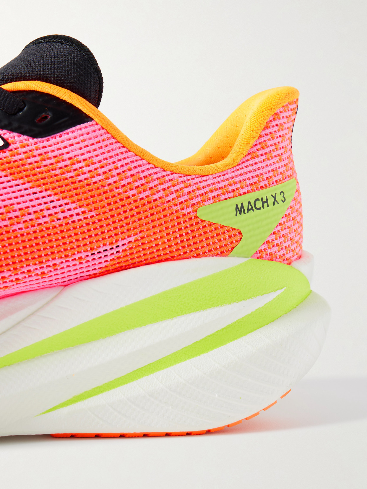 Mach X 3 Rubber-trimmed Mesh Sneakers - Pink