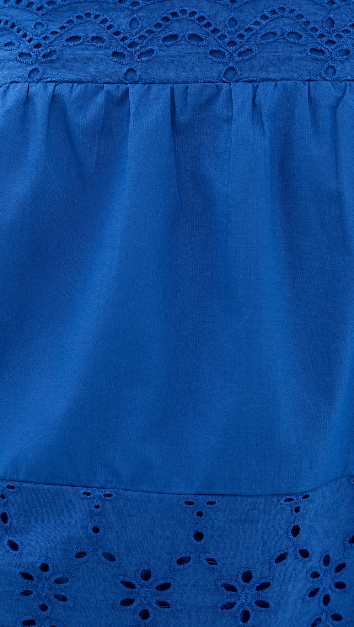 Eyelet Tank Blue