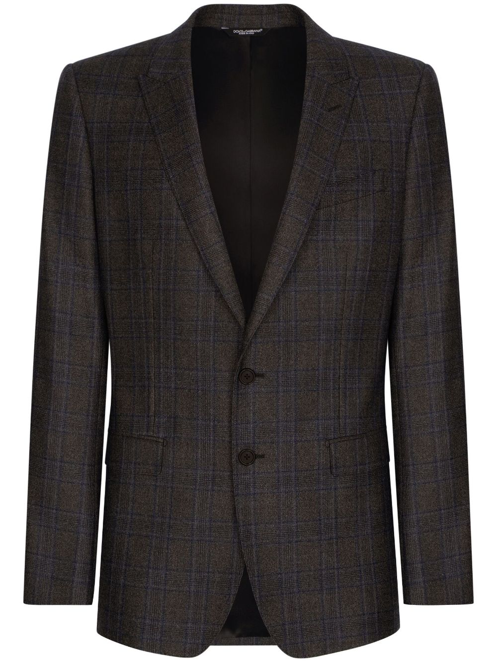 Prince of Wales check pattern blazer - Grey