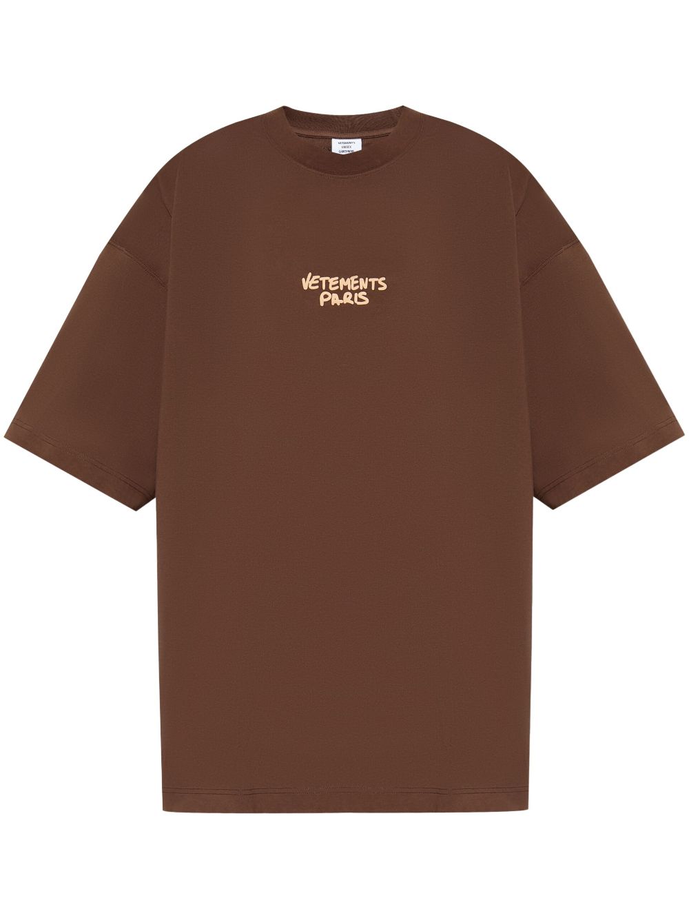 Logo-print cotton T-shirt - Brown
