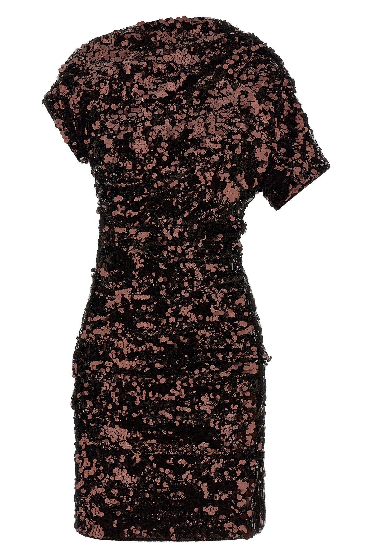 'Brown Sequins Mini' Dress
