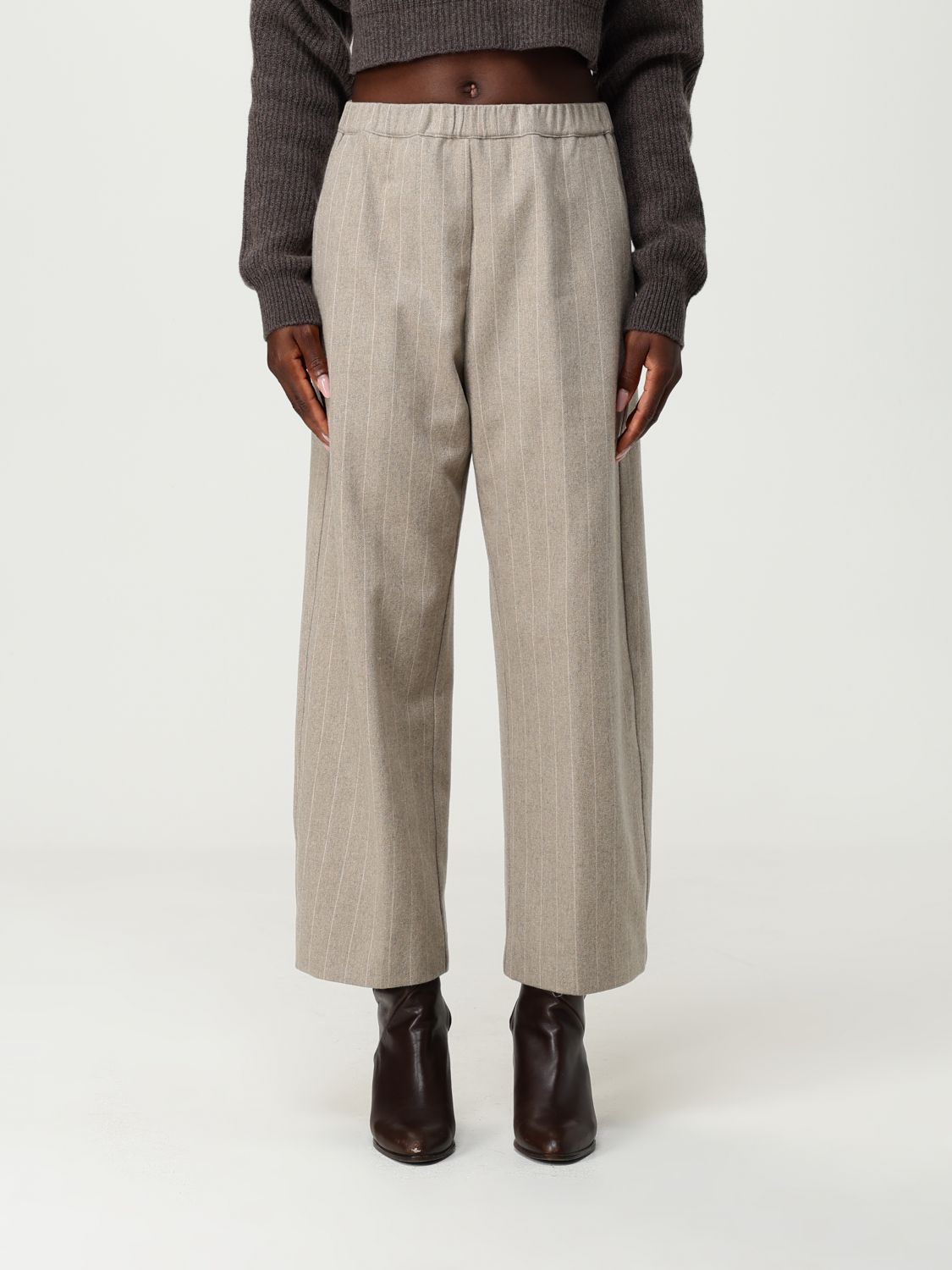 Pants Woman color Dove Grey