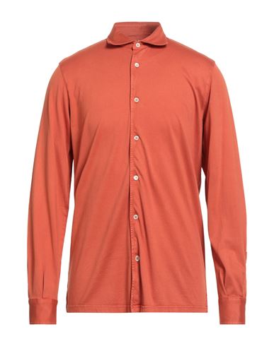 Man Shirt Rust Size 44 Organic cotton