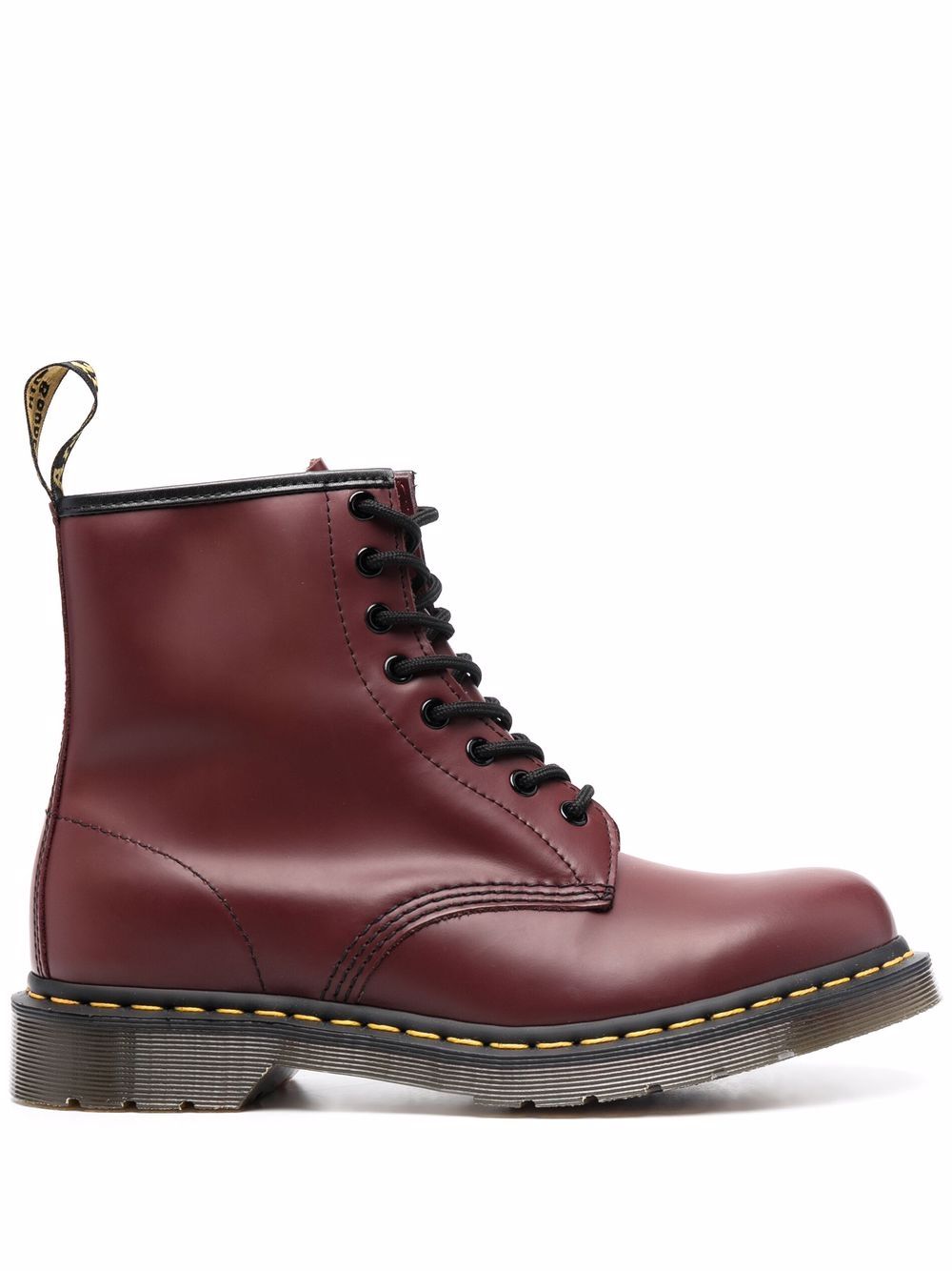 1460 lace-up leather boots - Red