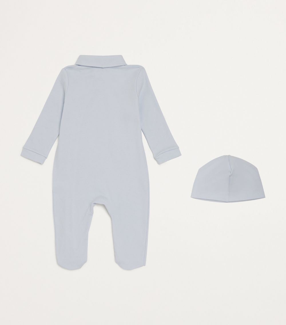 Cotton All-In-One, Hat And Blanket Set (1-9 Months)