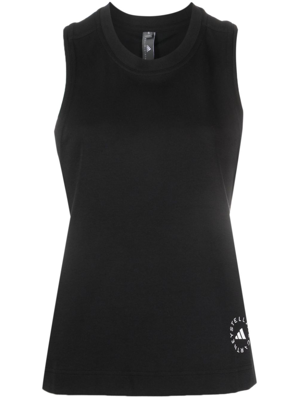 Logo-print tank top - Black