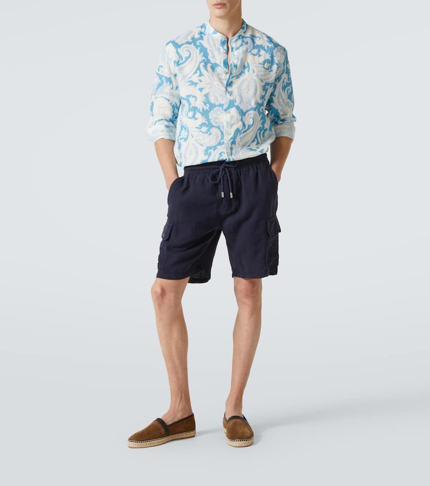 Floral linen shirt
