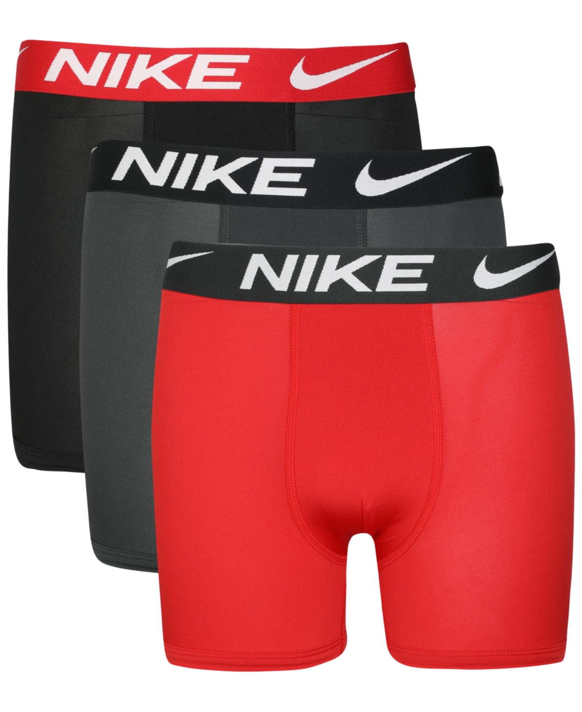 Big Boys 3 Pk. Essential Dri-fit Boxer Briefs - University Red