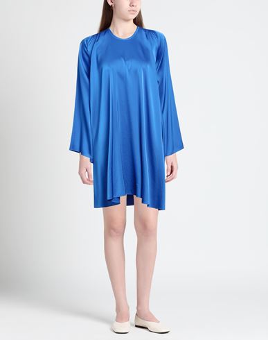 Forte_forte Woman Mini dress Bright blue Size 0 Silk, Elastane