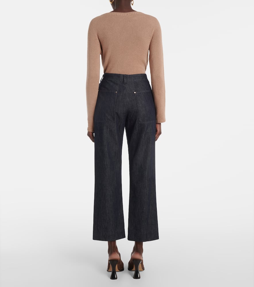 Terra high-rise straight jeans