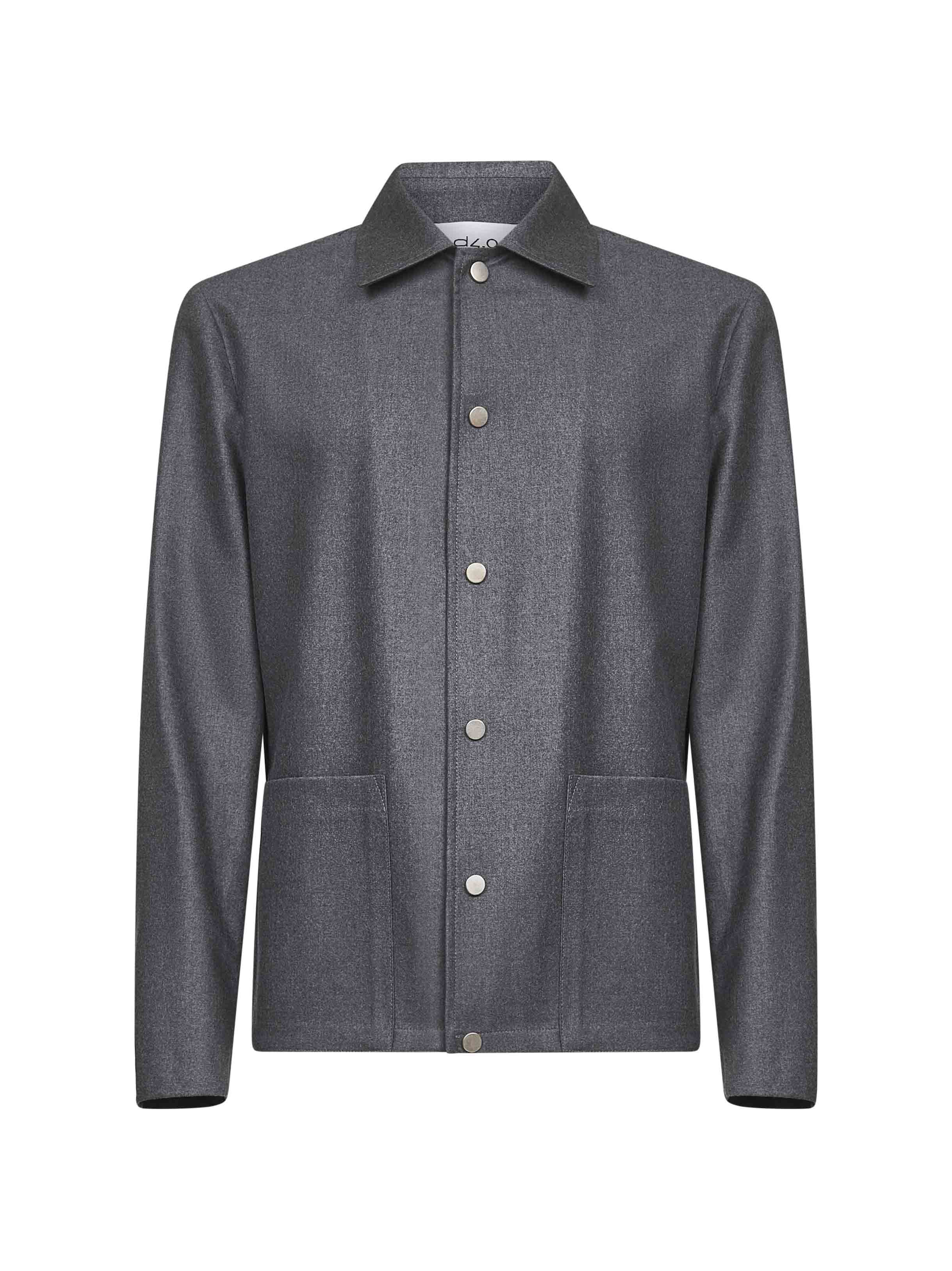 Virgin Wool Jacket — Gray