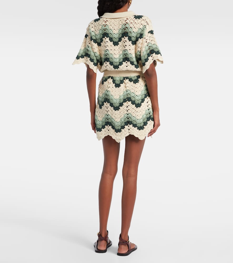 Tidal Hali cotton crochet miniskirt
