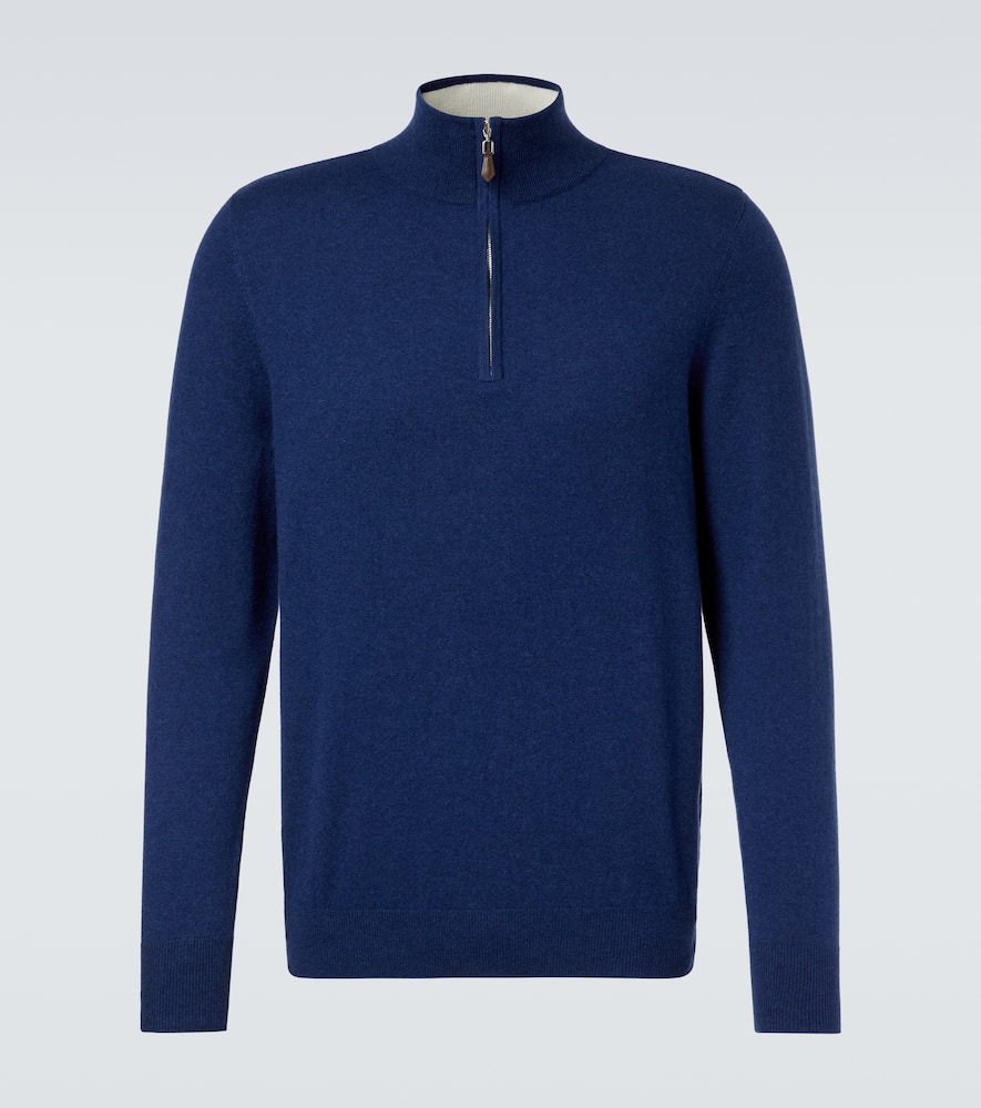 Mr Fenchurch cashmere half-zip sweater