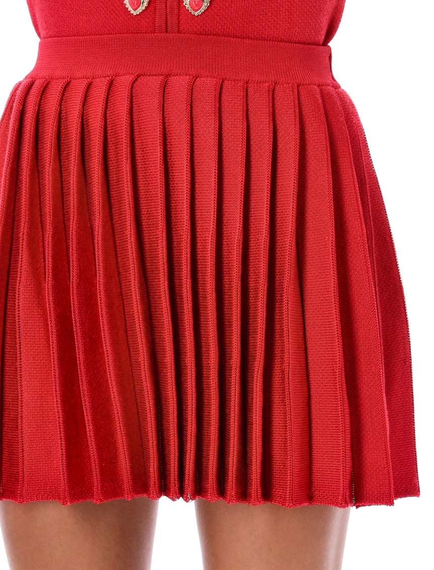 Pleated Mini Skirt