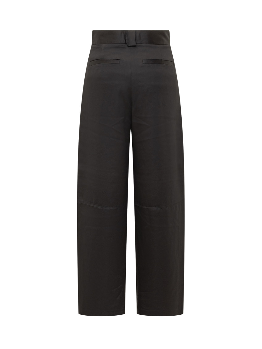 Black Relaxed Pleated Pants