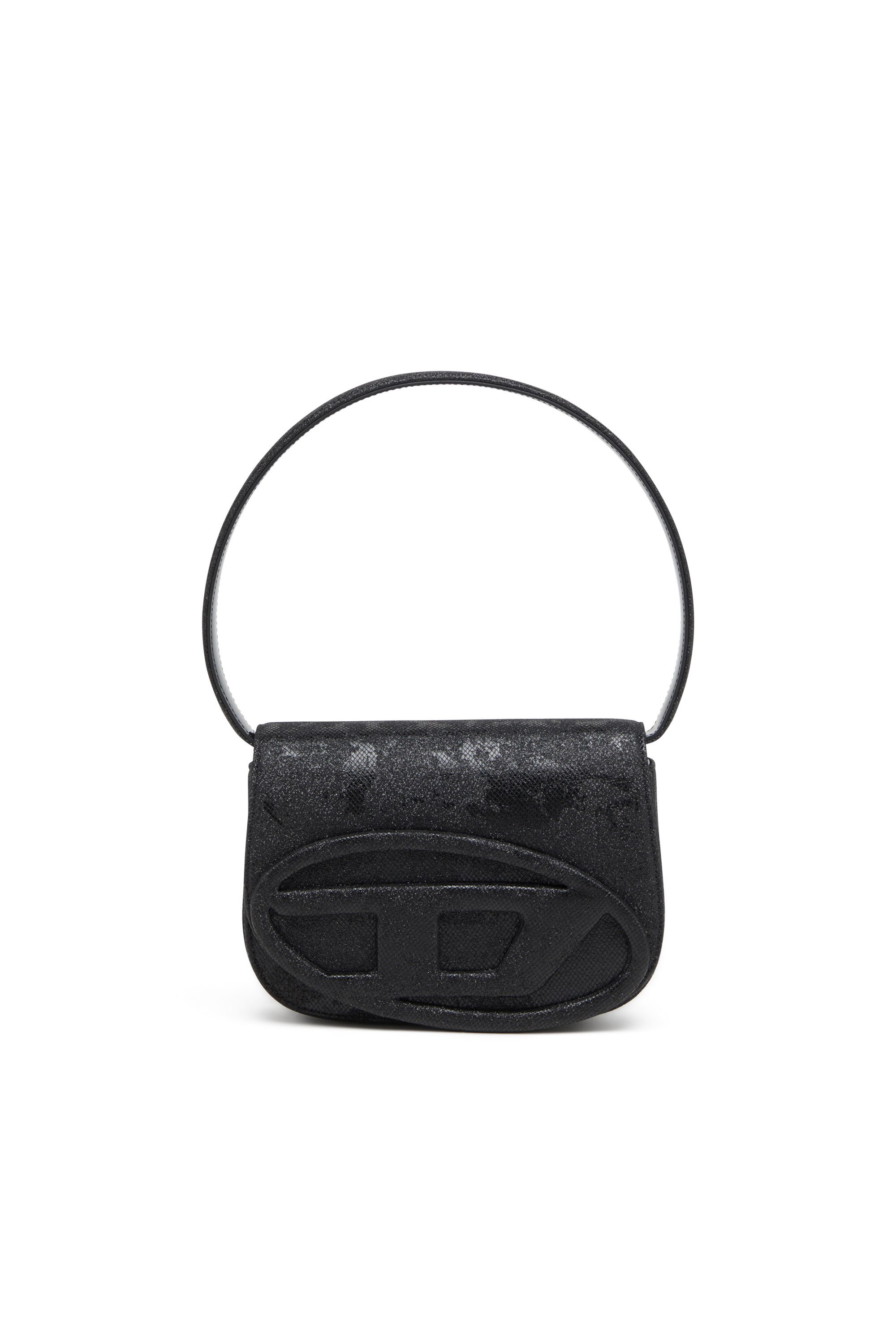 1DR-Iconic 1DR bag in glitter-camo Lurex - Shoulder Bags - Woman - Black