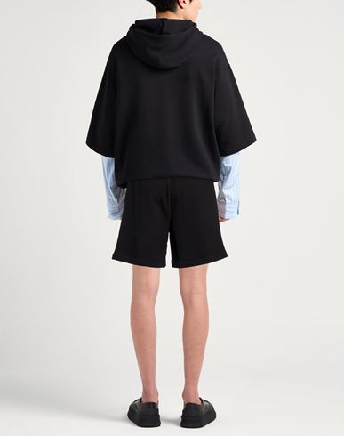 Man Shorts & Bermuda Shorts Black Size XL Cotton, Elastane