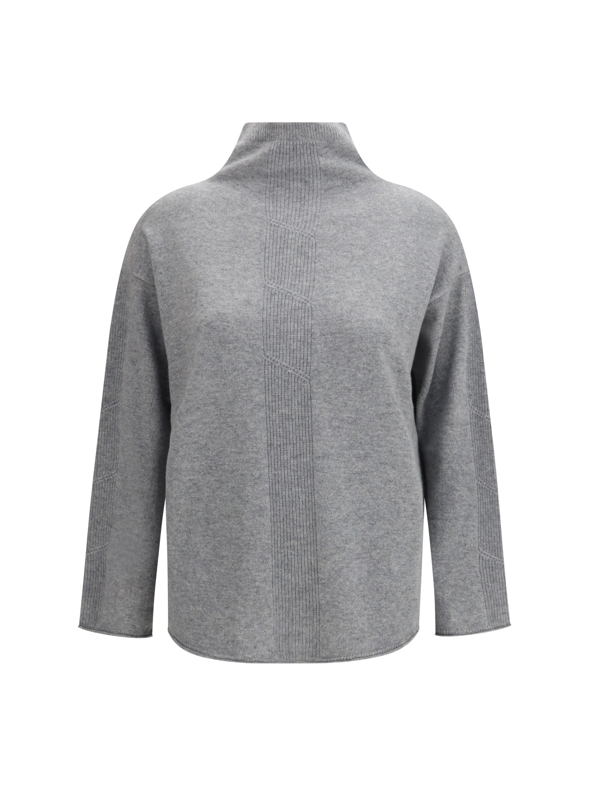 Cashmere Turtleneck Sweater — Gray