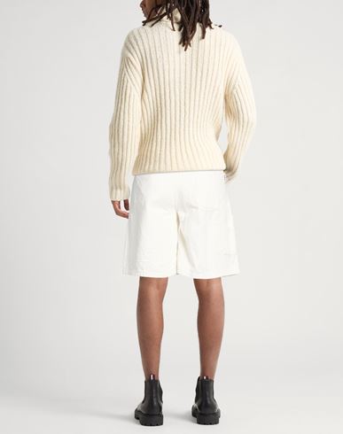 Man Shorts & Bermuda Shorts Cream Size 28 Cotton