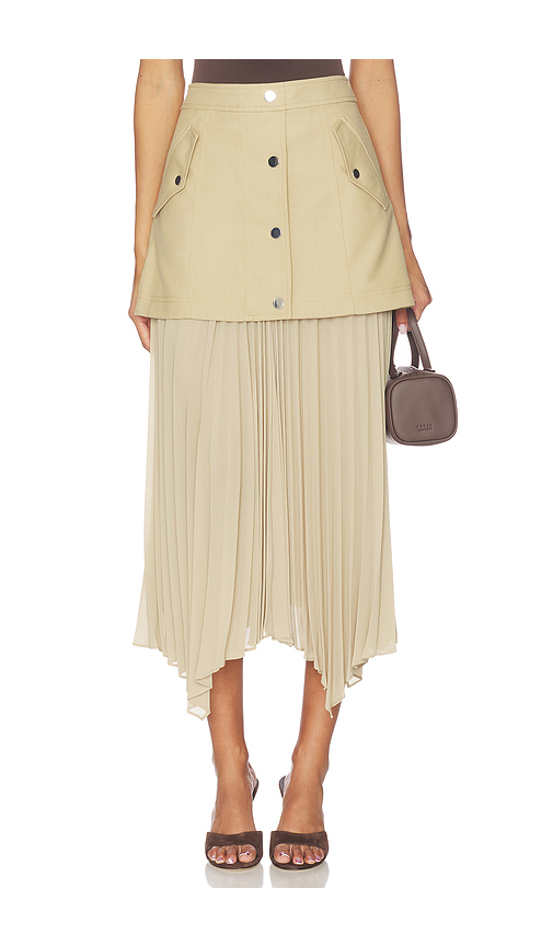 Veronica Beard Patricka Skirt in Sand. 2 also , 4